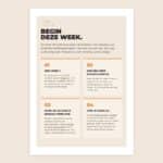 Pagina uit het boek: Begin deze week, in vier stappen